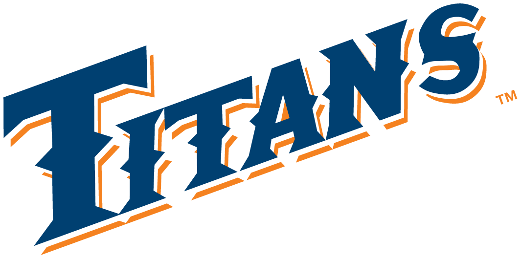 Cal State Fullerton Titans 1992-2009 Wordmark Logo 03 vinyl decal